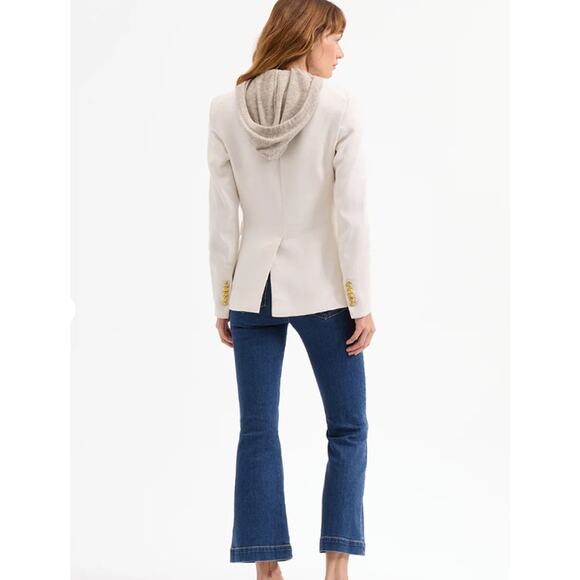 Veronica Beard Miller Linen Dickey Jacket in Off White - Picture 3 of 15